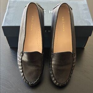 Cole Haan Women's Black Leather Loafers